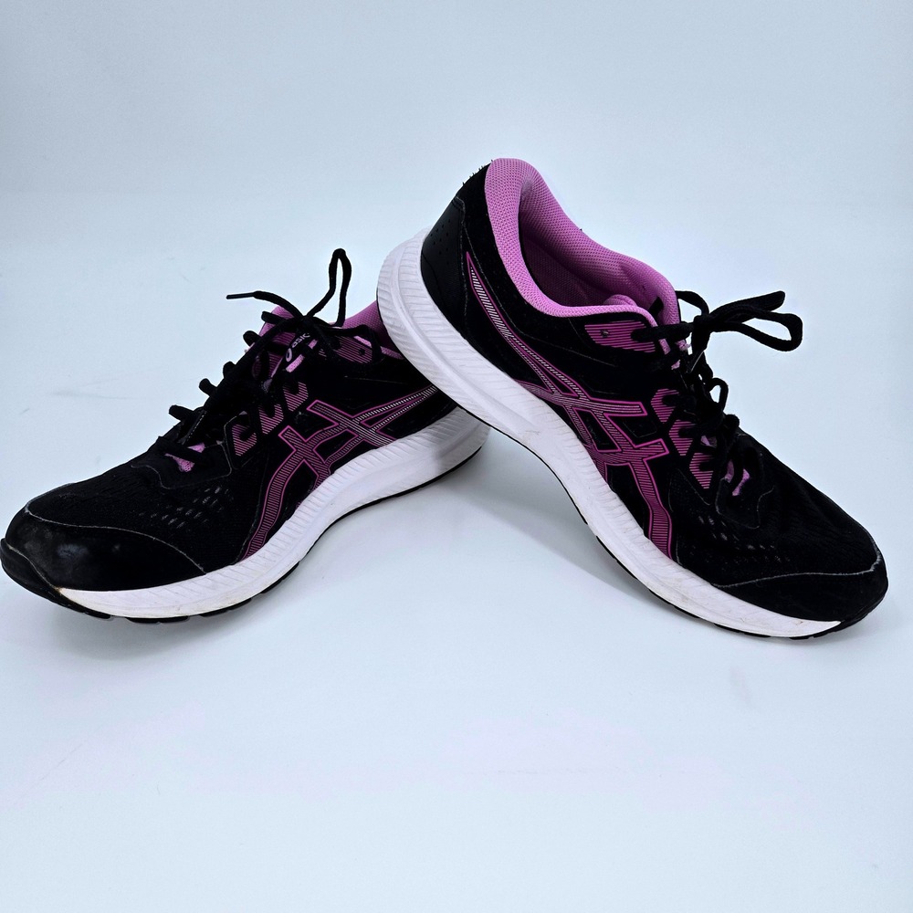 ASICS Black and Purple Women's Running Sneakers